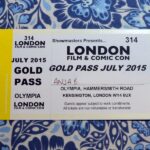 2015 London Film and Comic Con Gold Pass