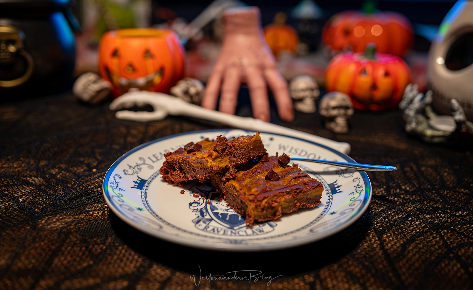 pumpkin spice brownies vegan kürbis