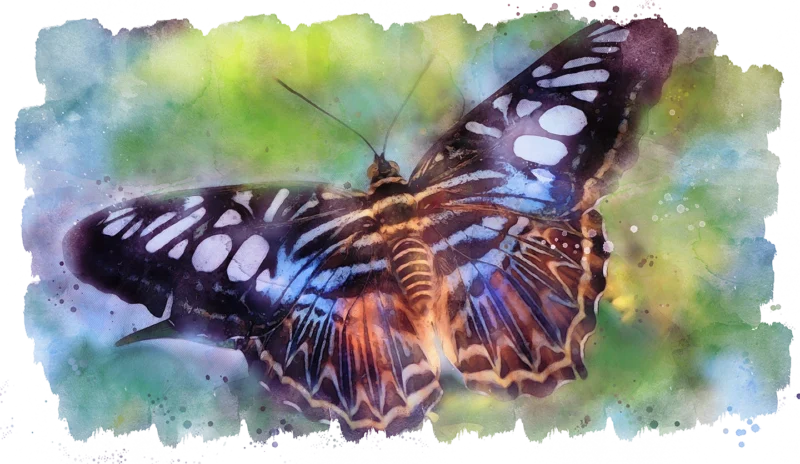 Mein neues Tattoo – Feder und Schmetterlinge