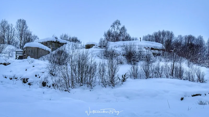 Norwegen Fjord Nato Bunker