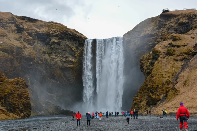 massentourismus skogafoss island