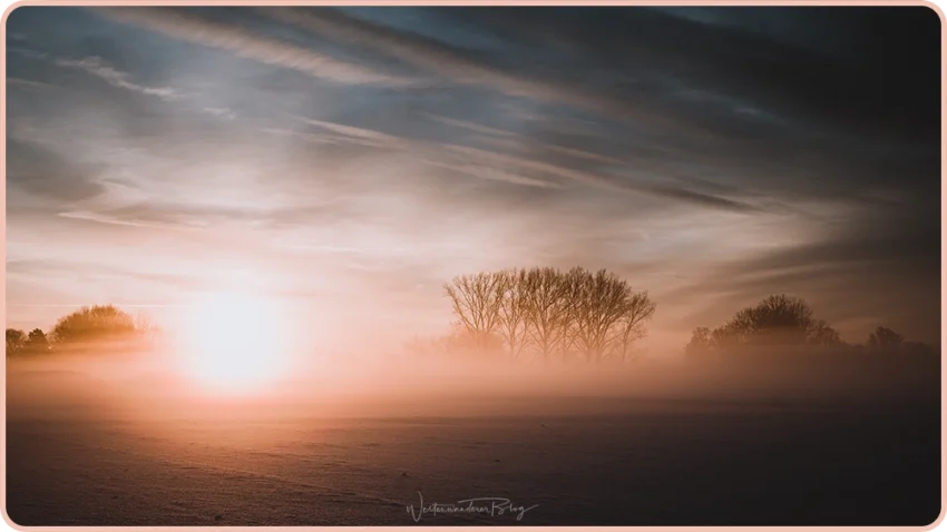 sonnenaufgang nebel