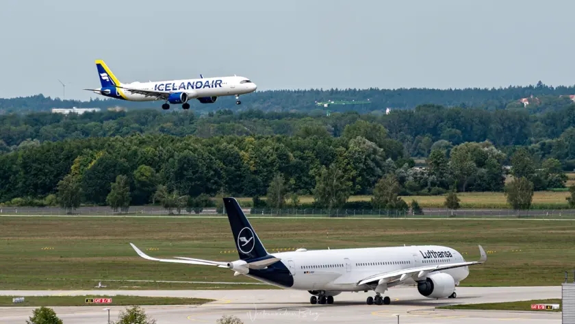 planespotting flughafen muenchen lufthansa icelandair airbus