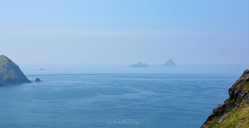Blick auf die Skellig Islands von den Kerry Cliffs
