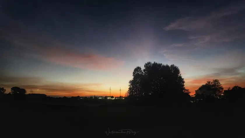 Sonnenuntergang Oktober 2026