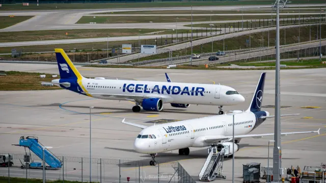 planespotting flughafen muenchen lufthansa icelandair airbus